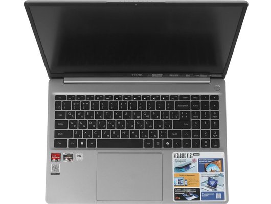 Ноутбук Tecno MegaBook K16SDA/71005000523/Ryzen 5-7430U/8Gb/512Gb/16 FHS IPS/Win11 серый